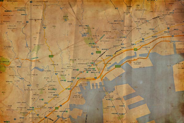 Photoshopを使用して宝地図の様なレトロな地図をつくる ホームページ制作お役立ち情報