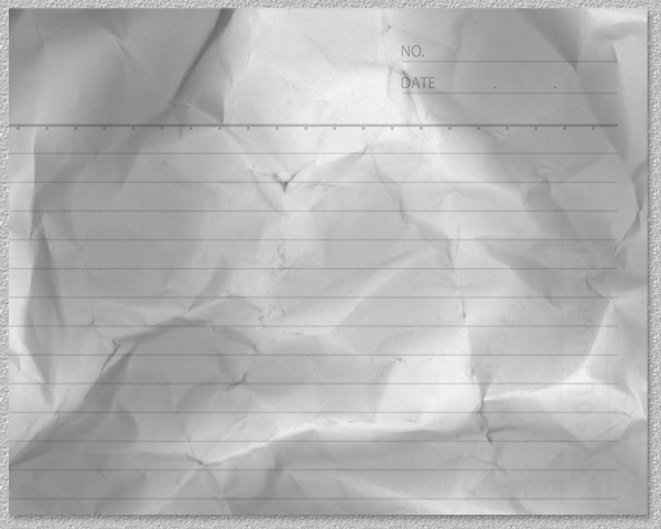 Photoshop ブラシを使って シワの入ったやぶれた紙を表現