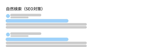 Google検索画面　自然検索結果エリア